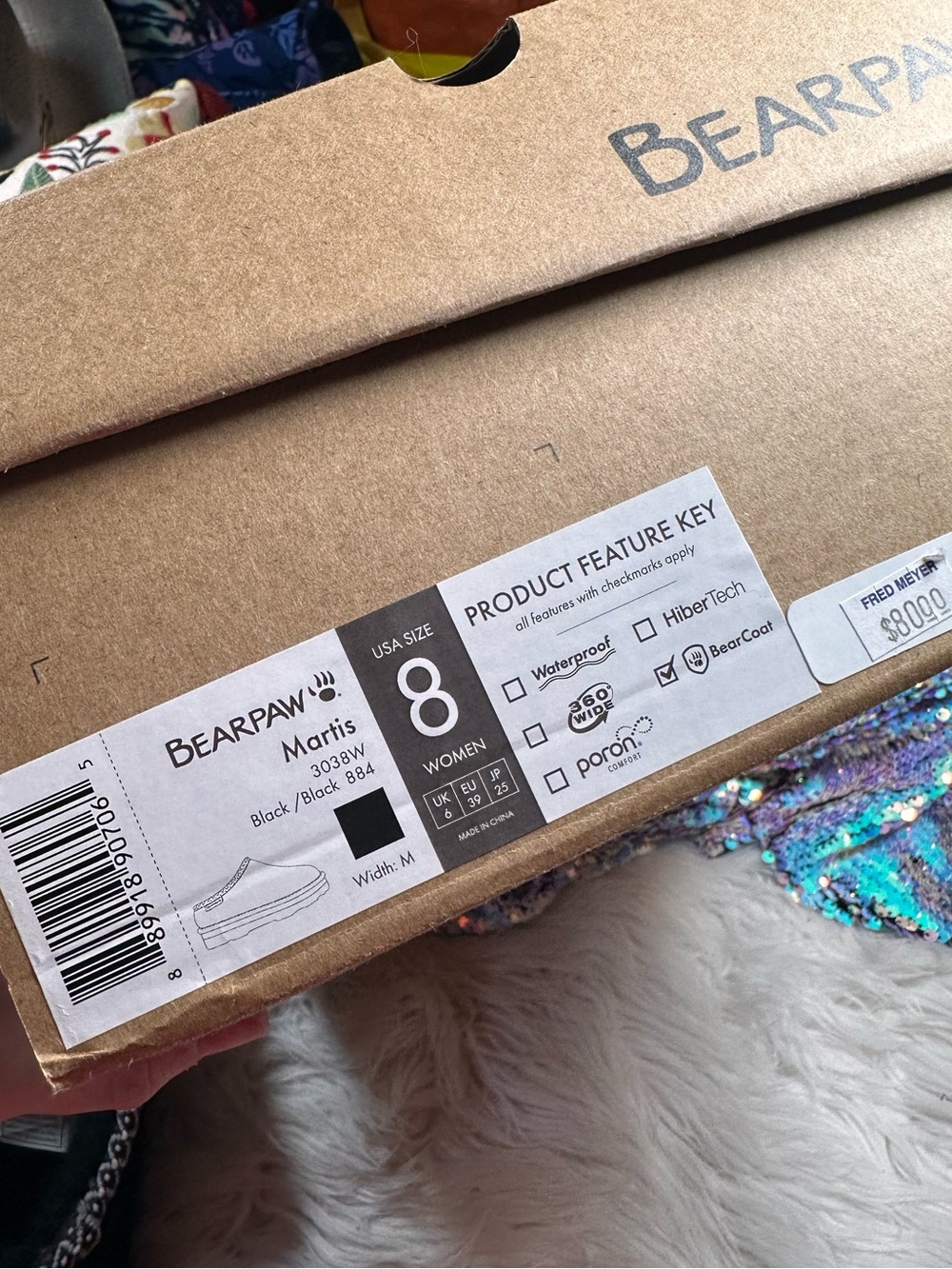 Bearpaw • Martis Platform Leather & Wool Slippers - Picture 4 of 14
